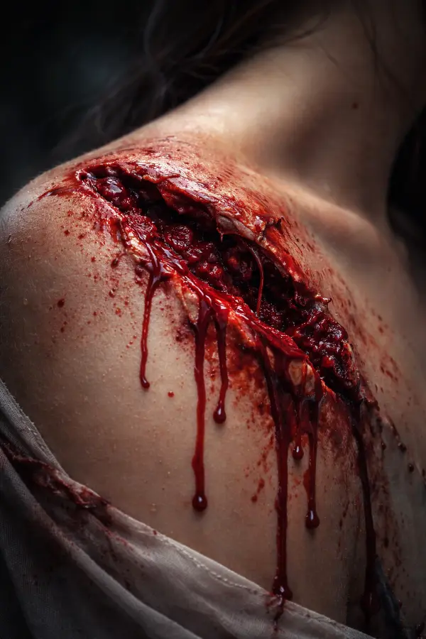 As hurt as an open wound