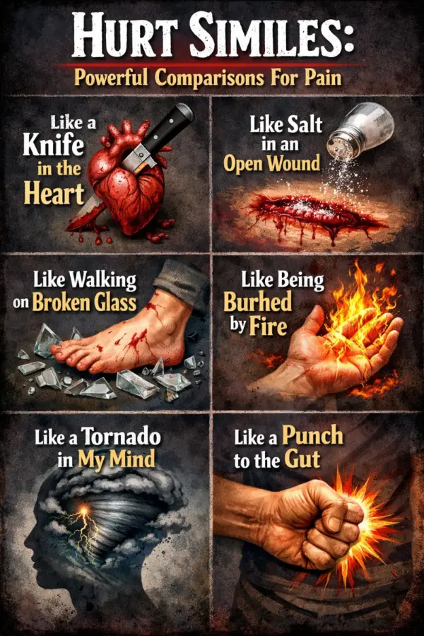 Hurt Similes: Powerful Comparisons For Pain