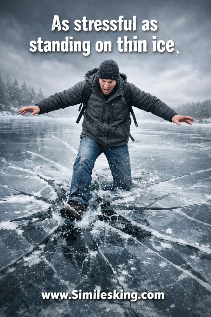 As stressful as standing on thin ice