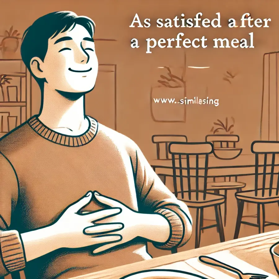 As satisfied as after a perfect meal
