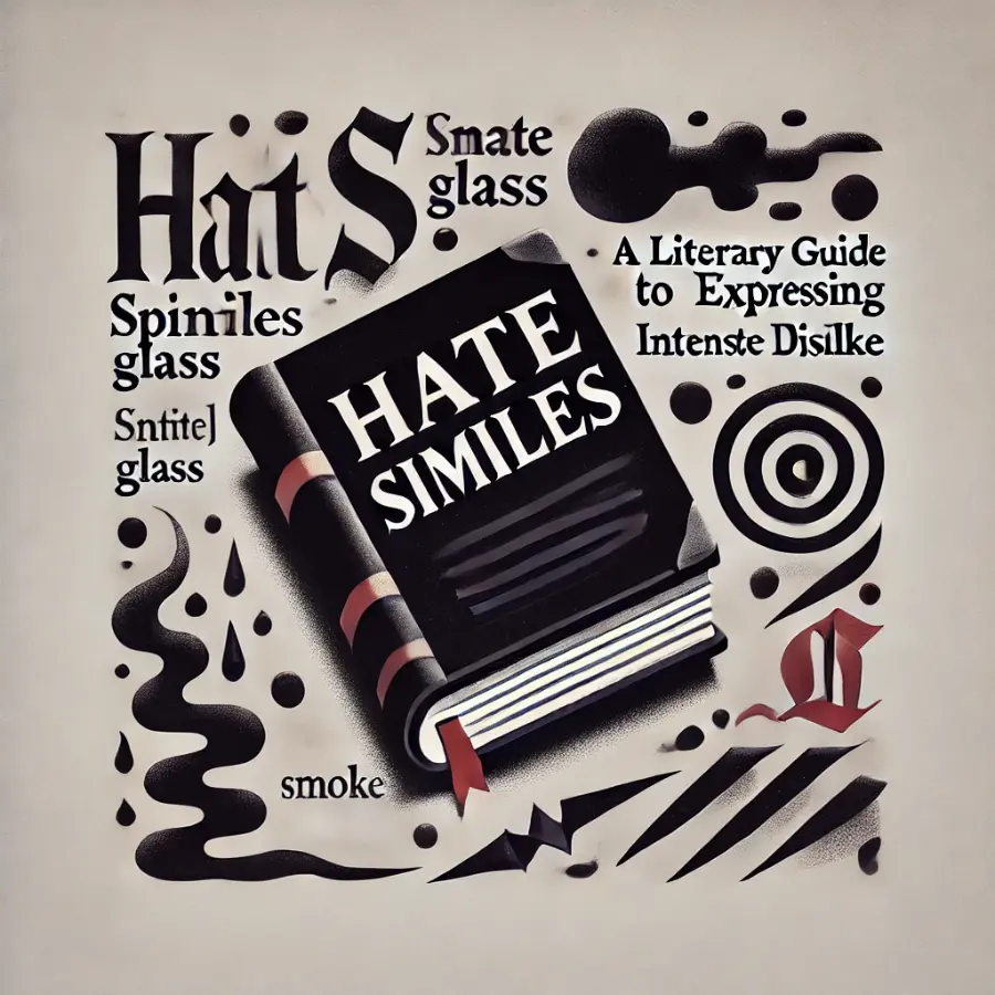 Hate Similes: A Literary Guide To Expressing Intense Dislike Throug