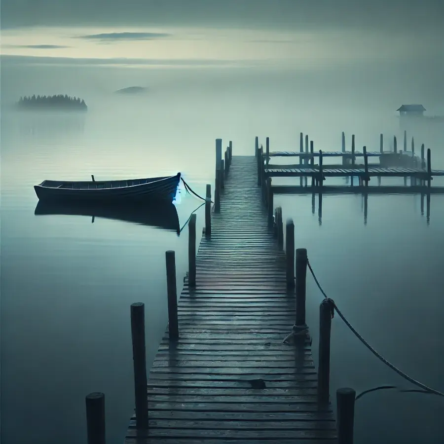 As lonely as a boat tied to an empty dock