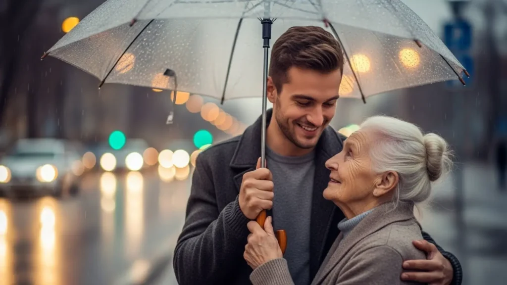  As kind as a shared umbrella