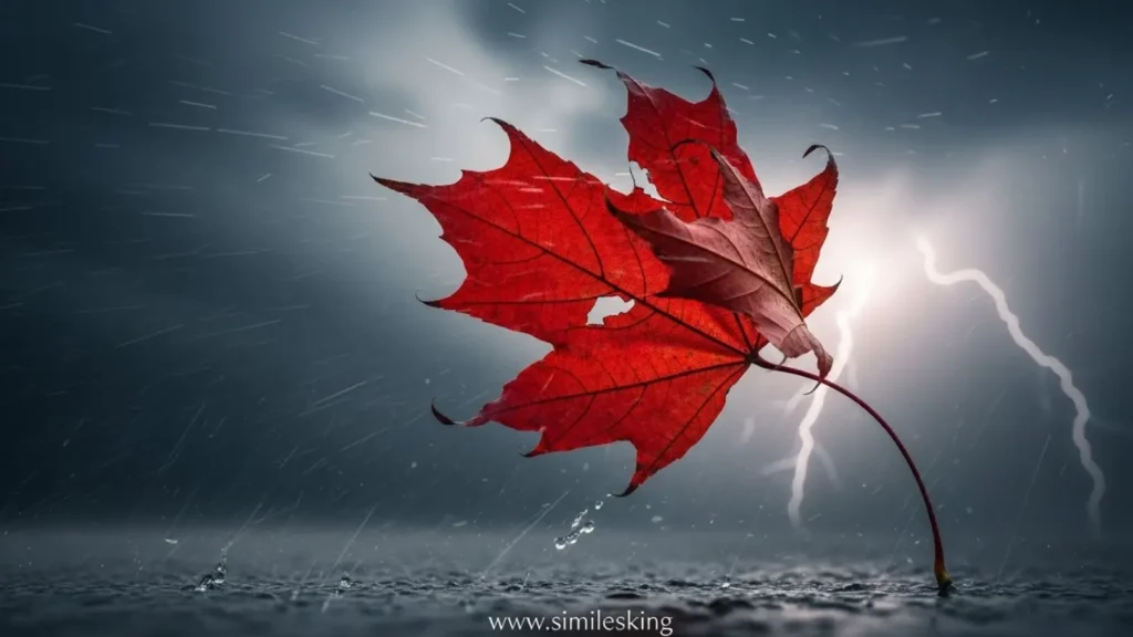 As jittery as leaves in a storm