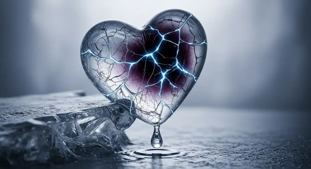 As painful as a bruised heart