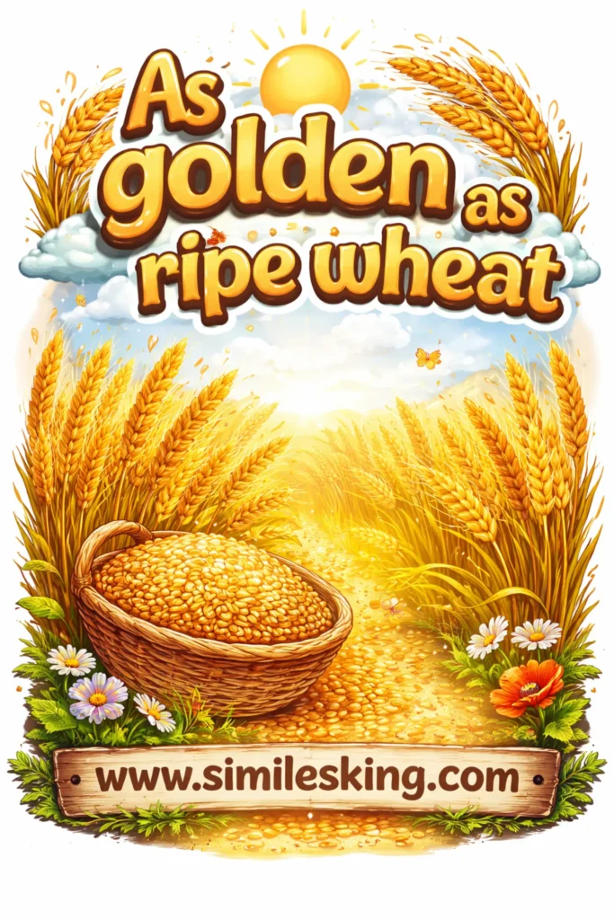 As golden as ripe wheat