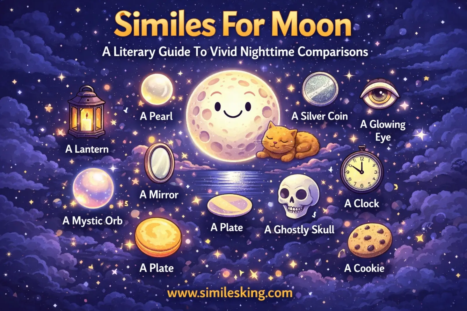 similes for the moon