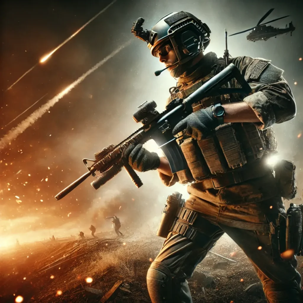 2. As brave as a soldier on the front line