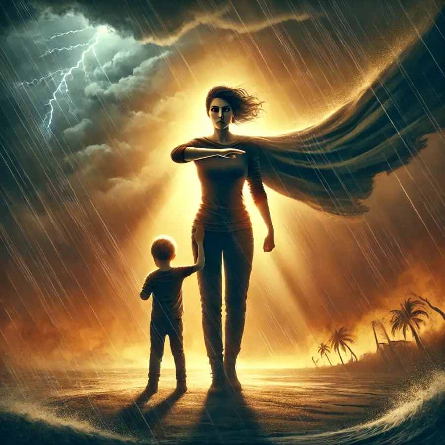 As brave as a mother protecting her child