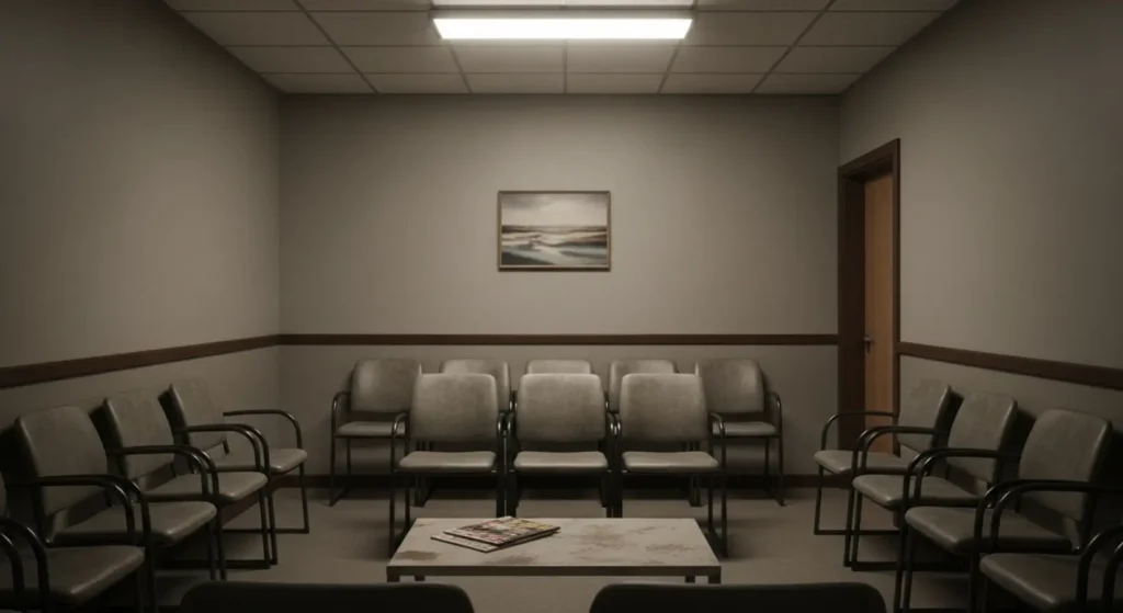  As boring as a silent waiting room