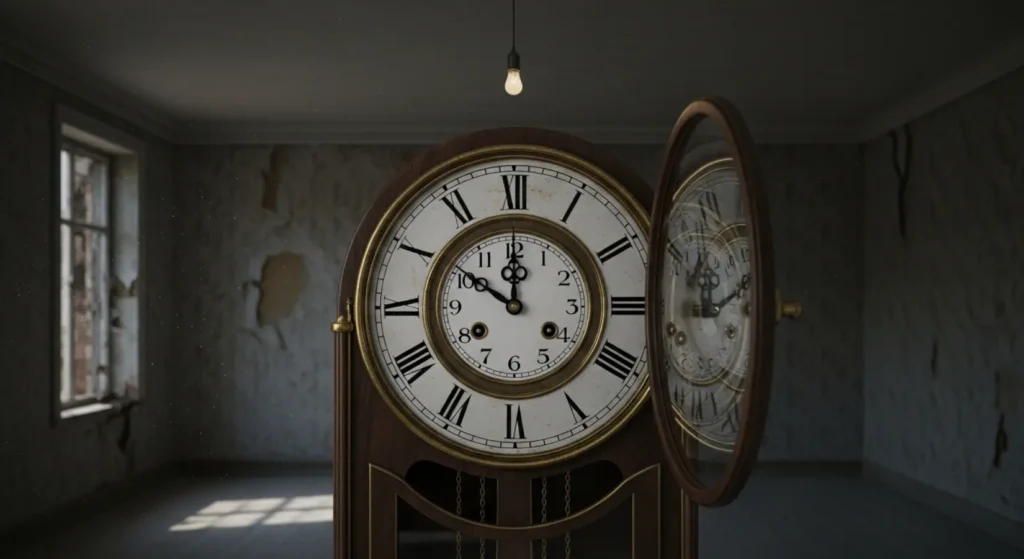 As bored as a clock watching itself tick