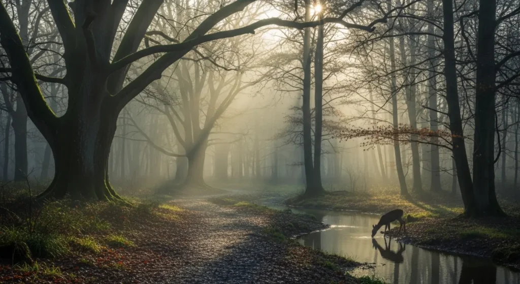 As silent as a forest at dawn