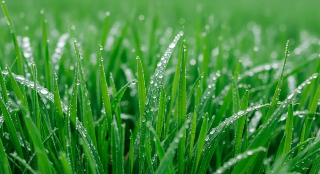 As green as fresh grass after rain