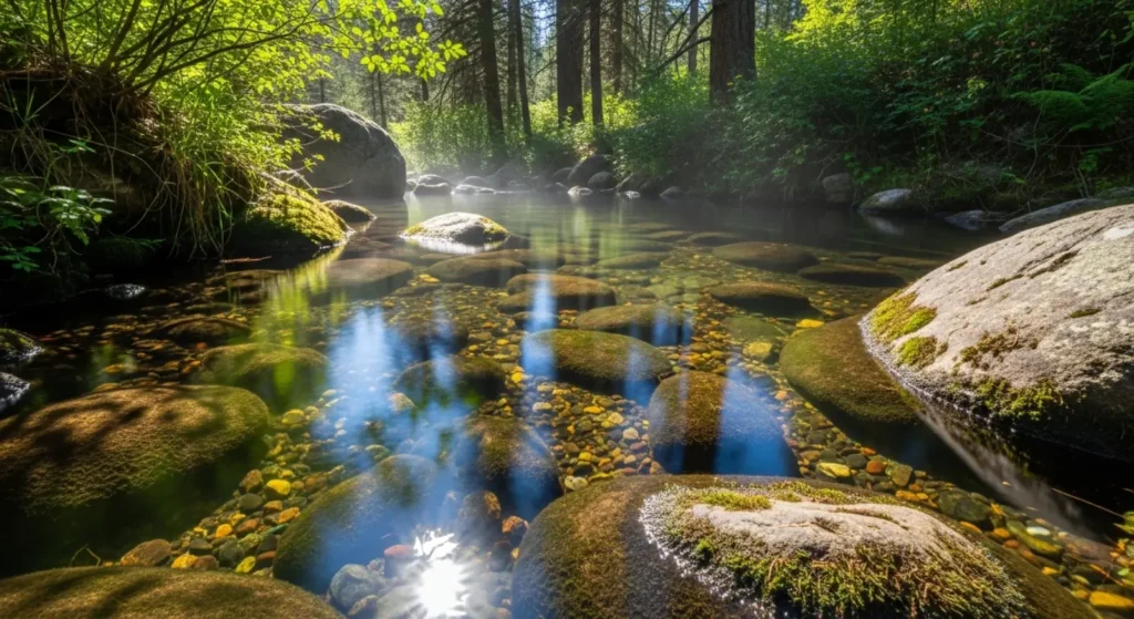 As clear as mountain spring water