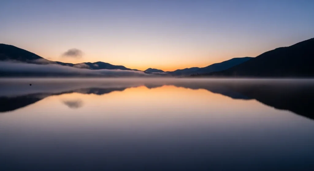 As calm as a still lake