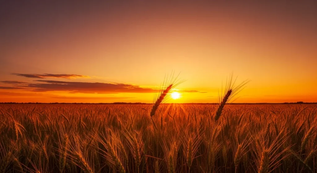 As warm as a harvest sunset