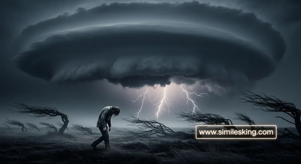 As heavy as a storm cloud