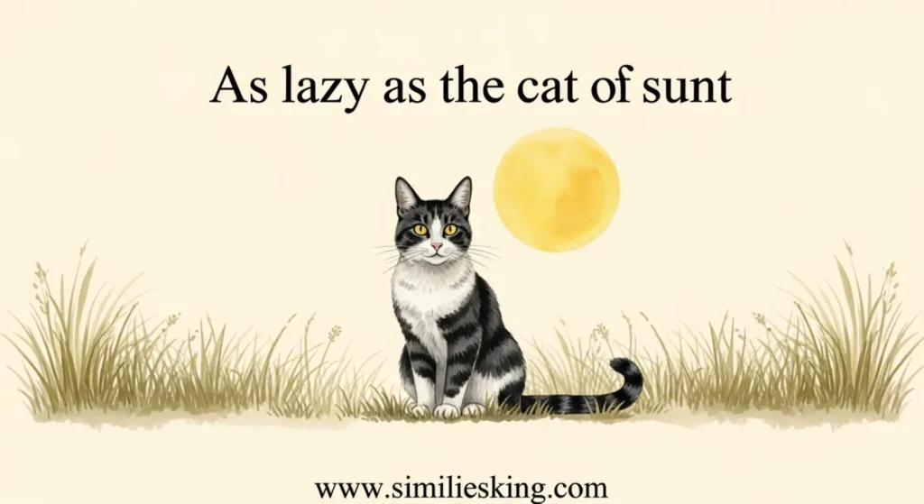 As lazy as a cat in the sun