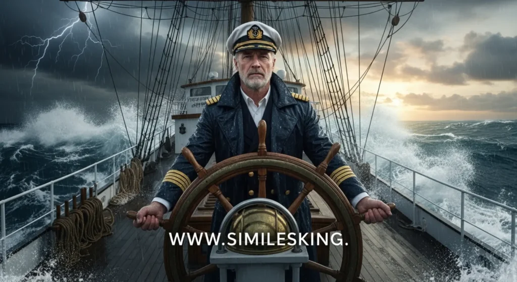  As confident as a seasoned captain