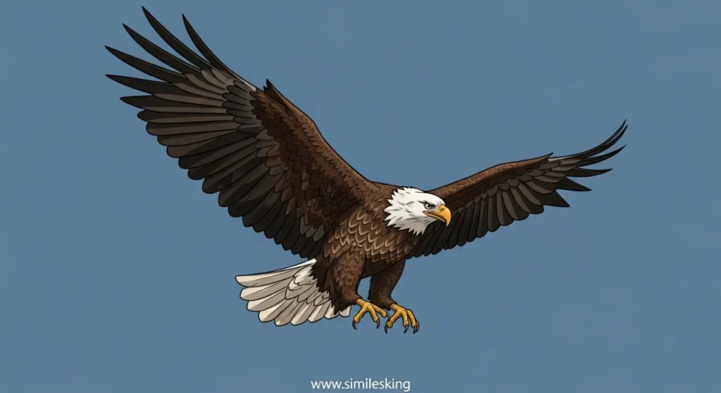 As confident as an eagle in flight