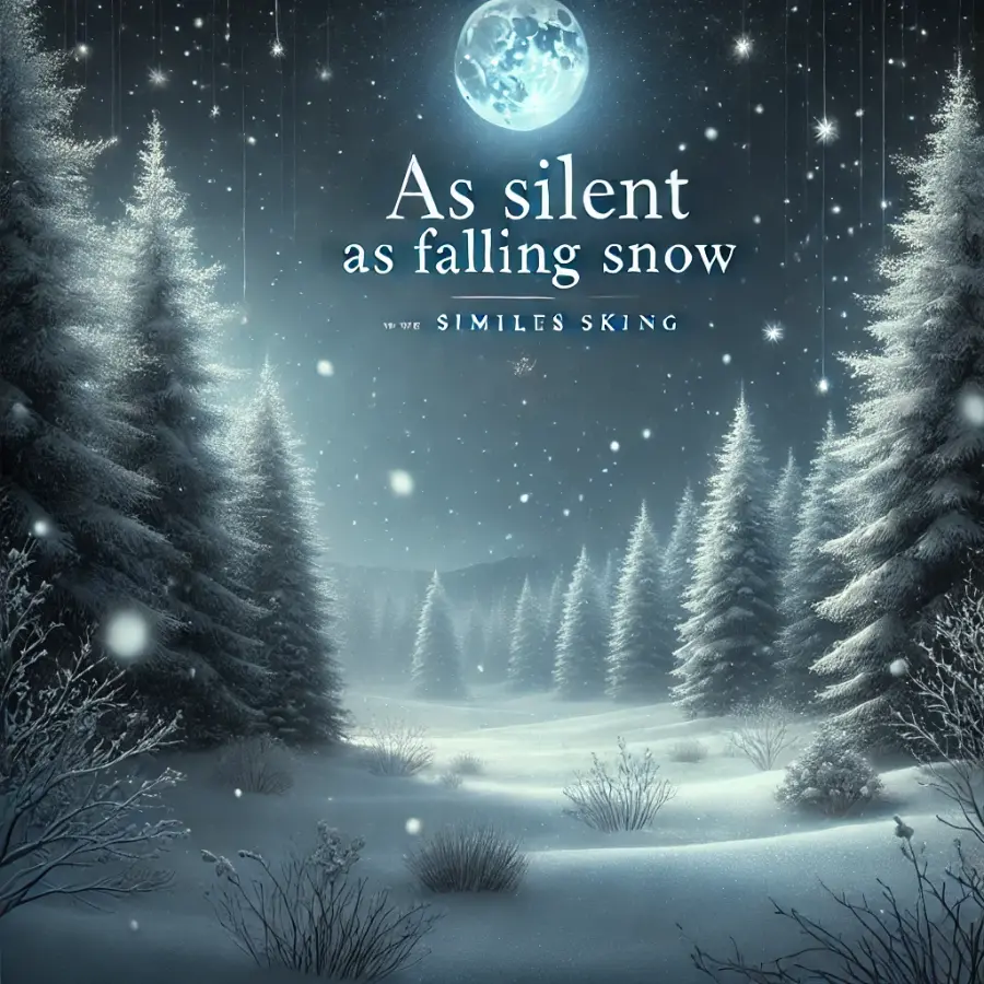 As silent as falling snow