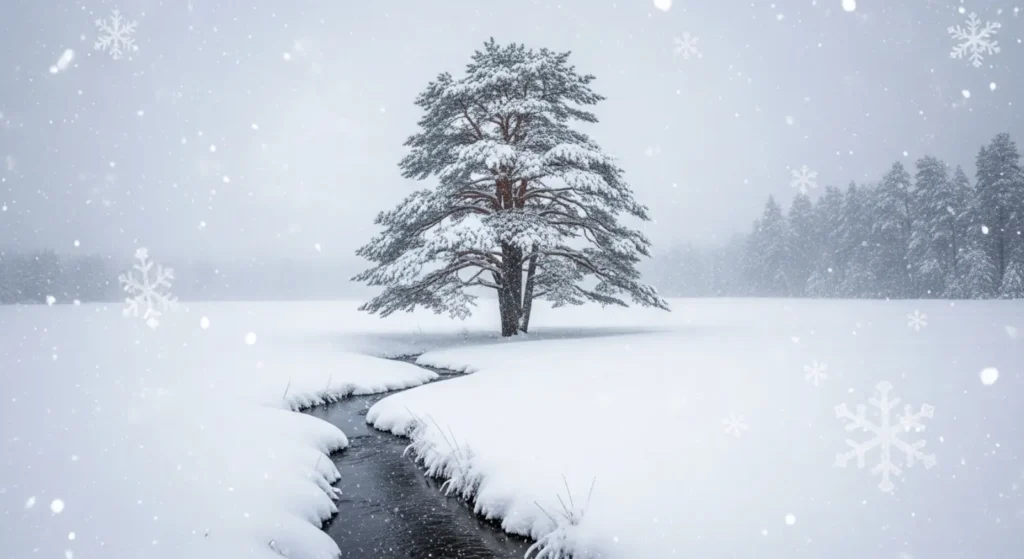 As silent as falling snow