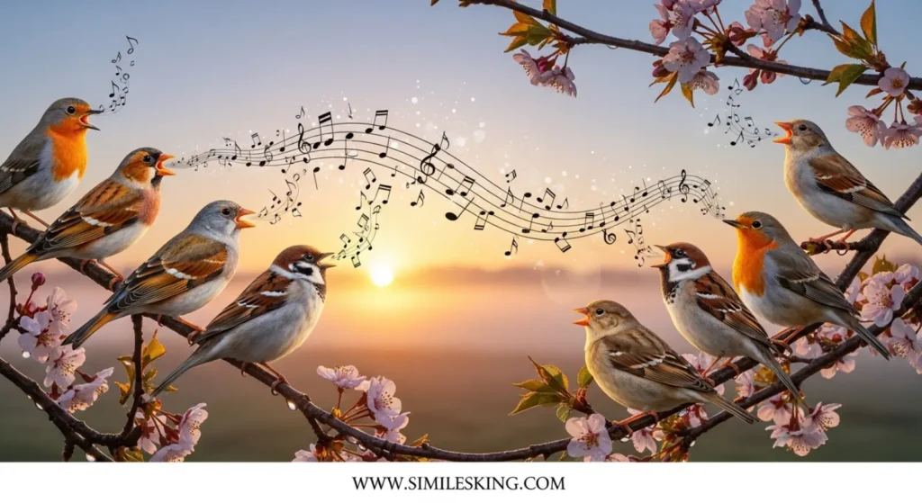 As musical as birds at dawn