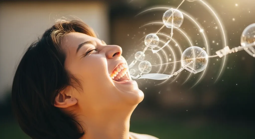 As laughing as a hyena