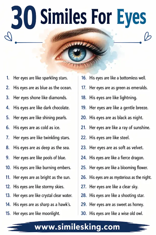 30 Similes For Eyes
