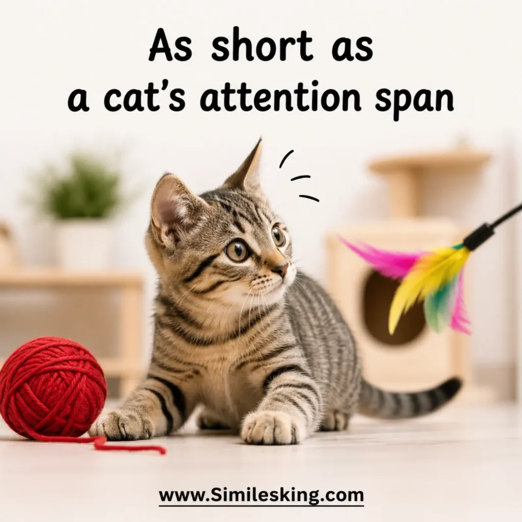As short as a cat’s attention span