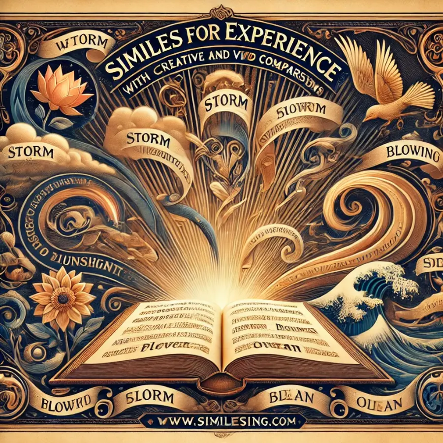 Similes for Experience: A Literary Guide with 30 Creative and Vivid Comparisons