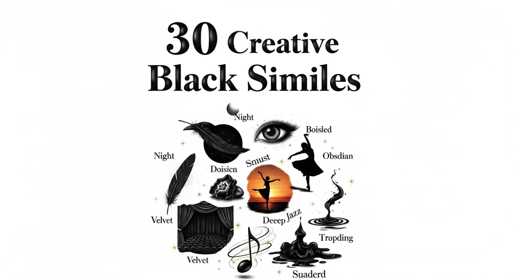 30 Creative Black Similes