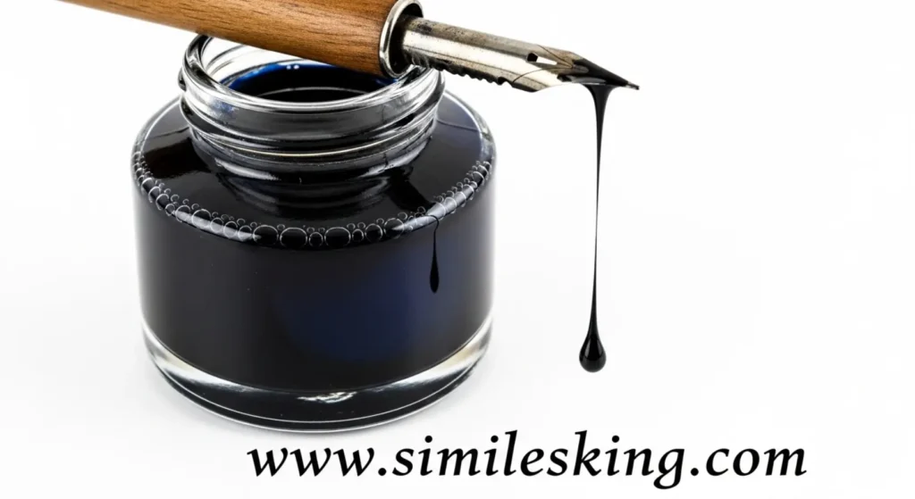  As black as ink