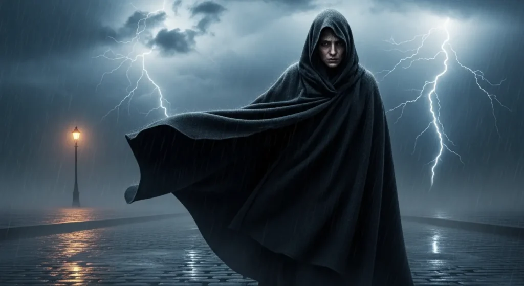 As dark as a storm cloud
