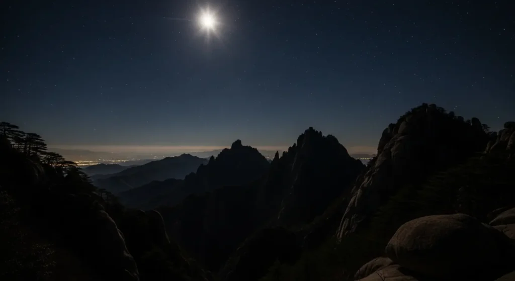 As dark as a moonless night