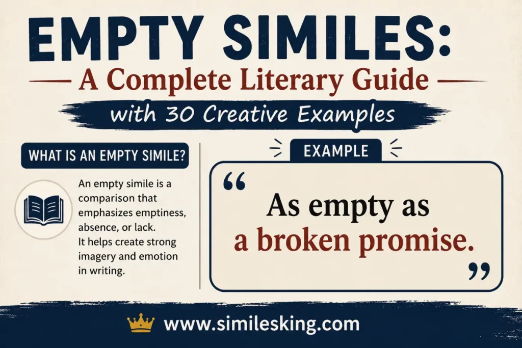 As empty as a broken promise