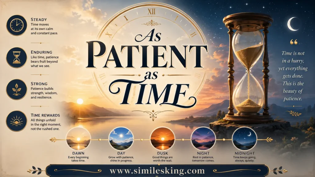 As patient as time