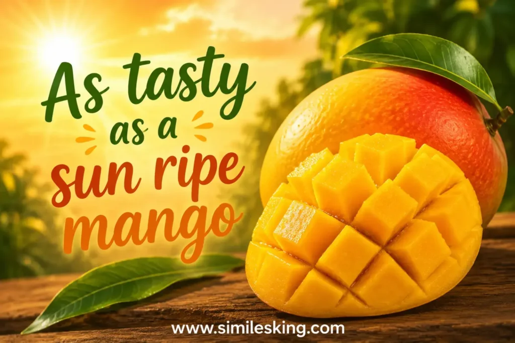 As tasty as a sun ripe mango