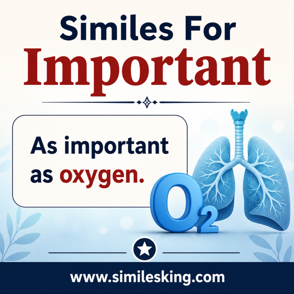 As important as oxygen