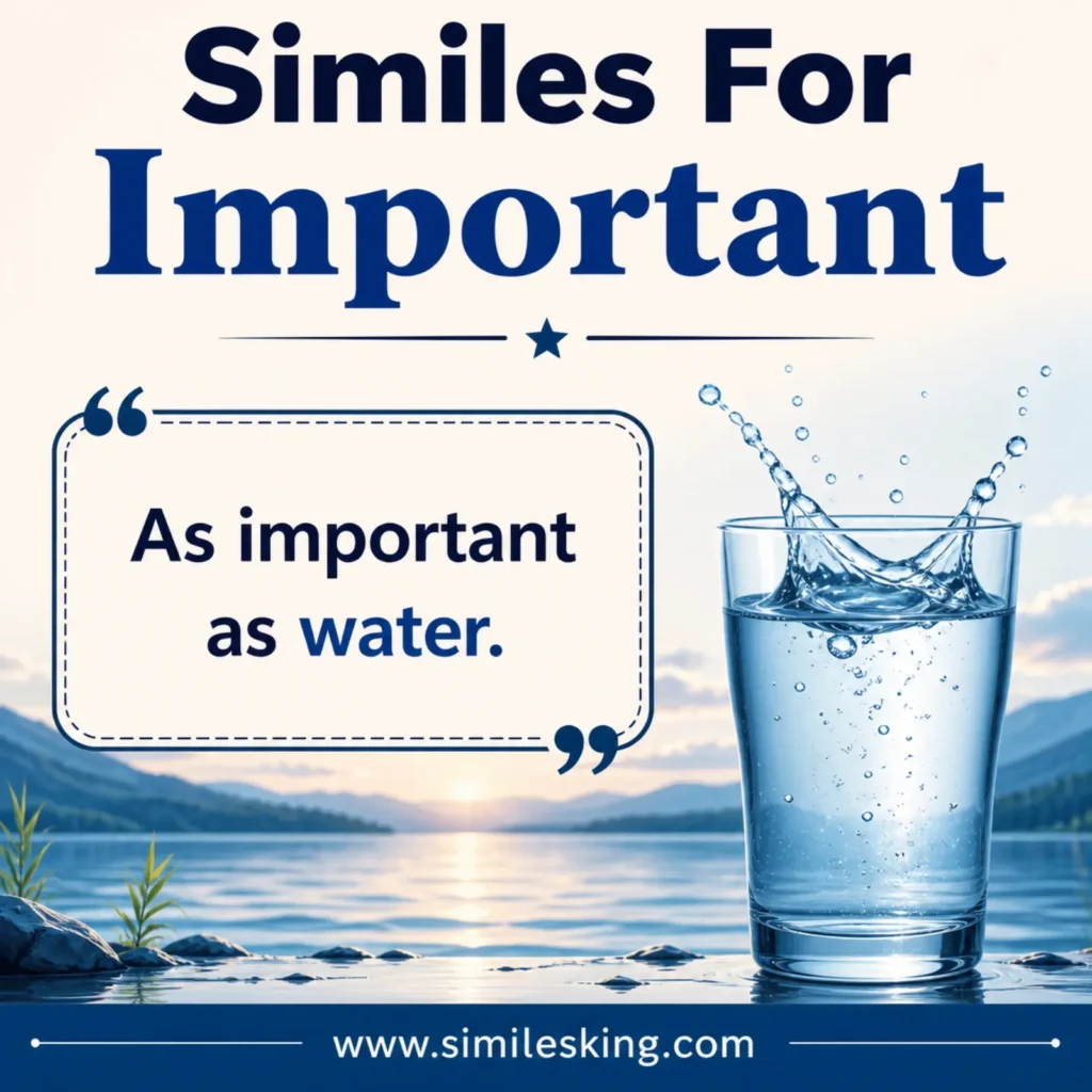 As important as water