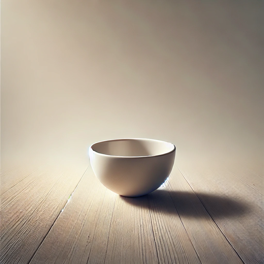  As empty as a drained cup