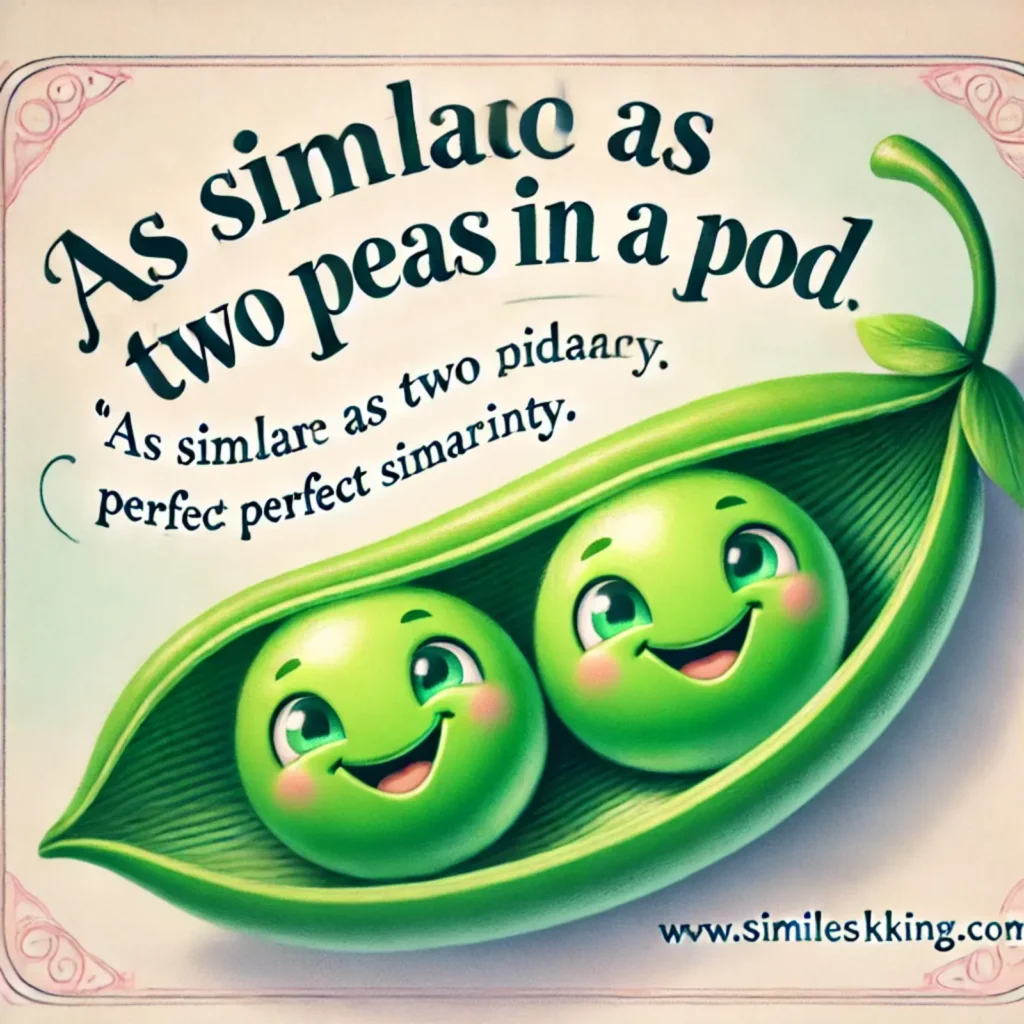 As similar as two peas in a pod