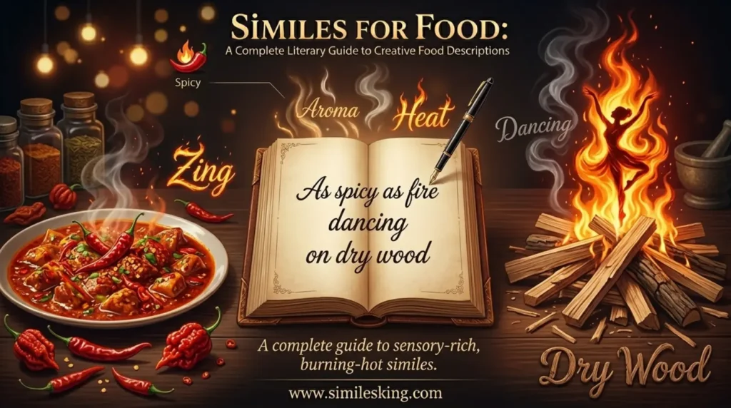 2. As spicy as fire dancing on dry wood