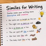 similes for writing