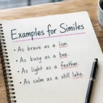 Examples for similes