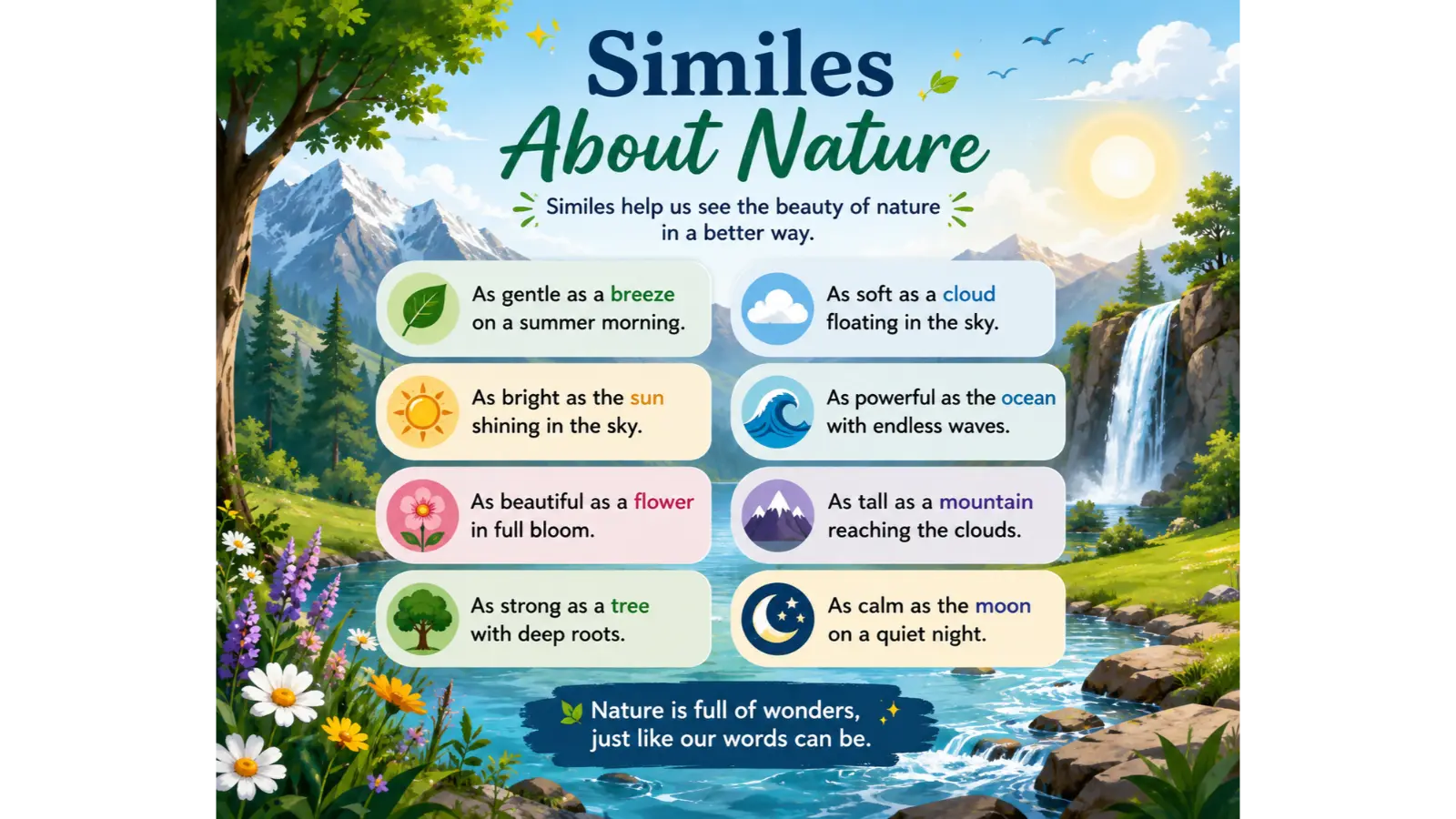 similes about nature