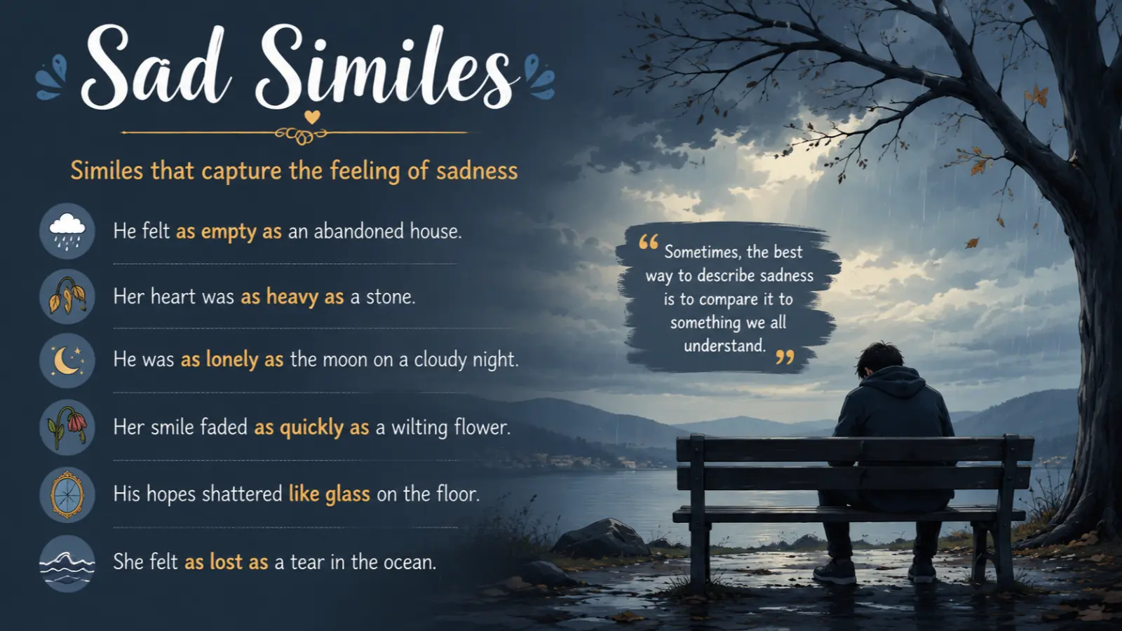 Sad Similes