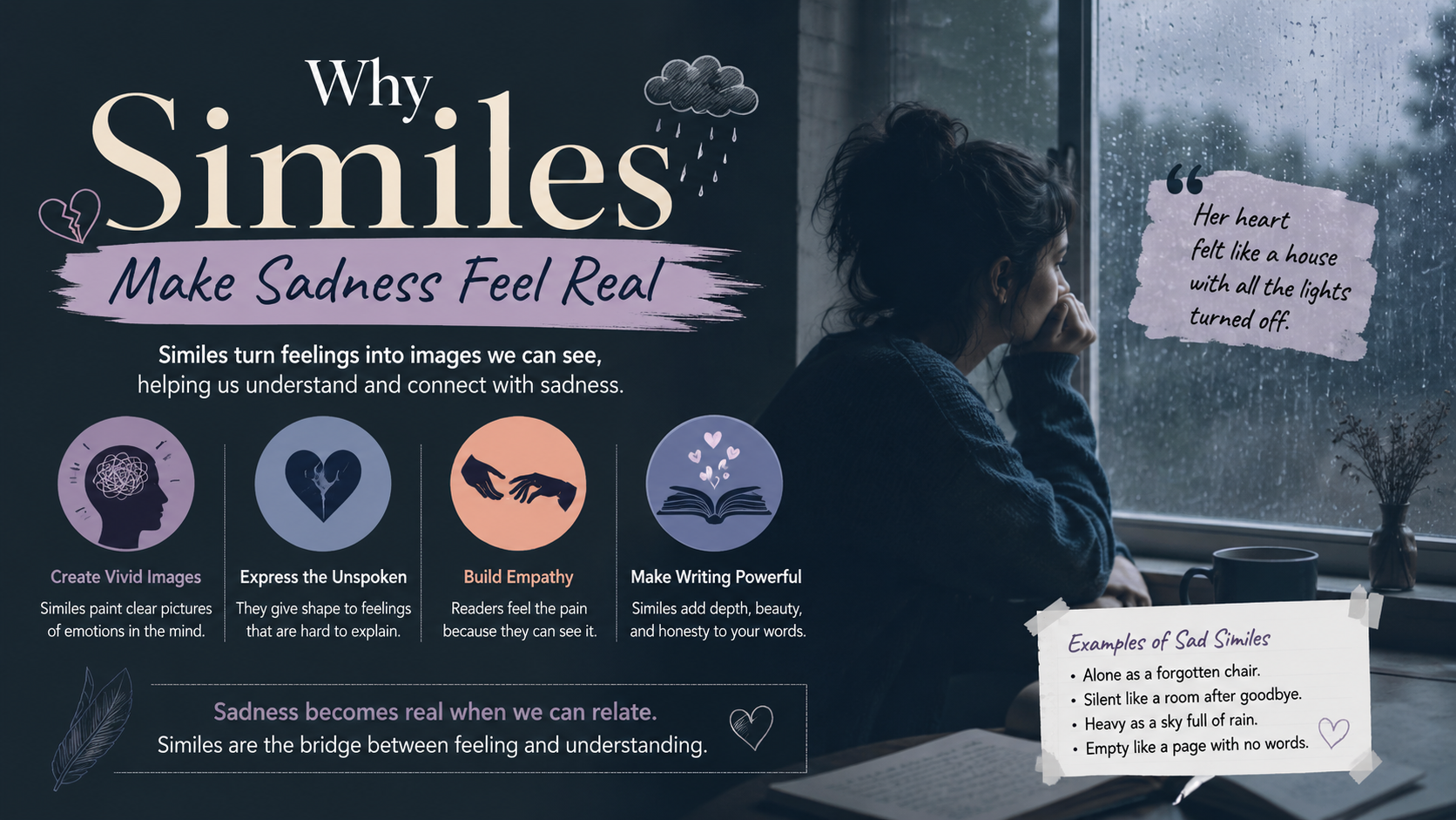Why Similes Make Sadness Feel Real
