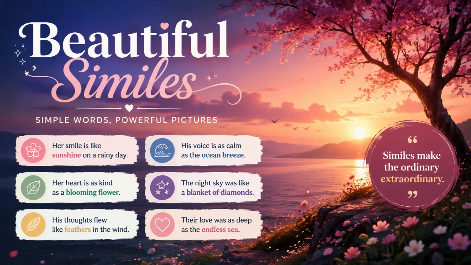 beautiful similes