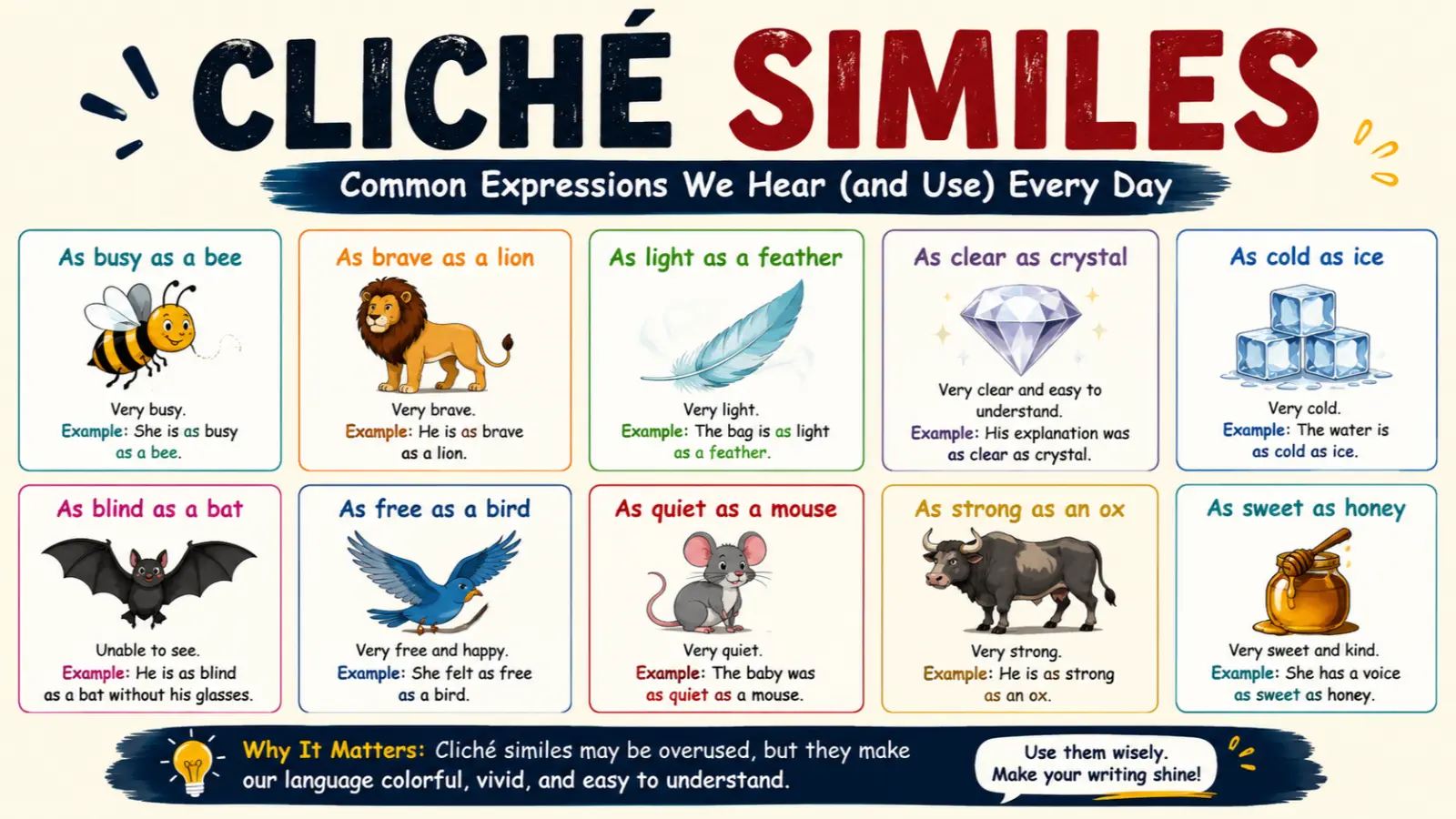 cliche similes